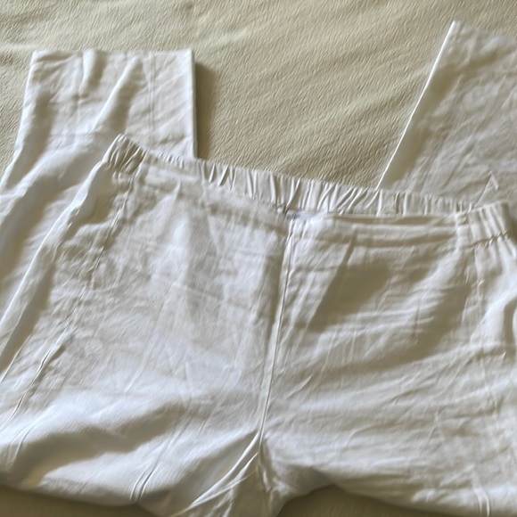 J. Jill Pants & Jumpsuits Sale Jjill Stretch Linen White Cropped